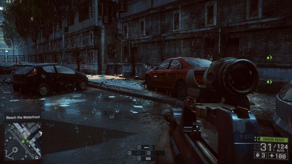 A squad of players representing the four Battlefield 4 classes—Assault, Engineer, Support, and Recon—working together to provide tactical depth on the battlefield.