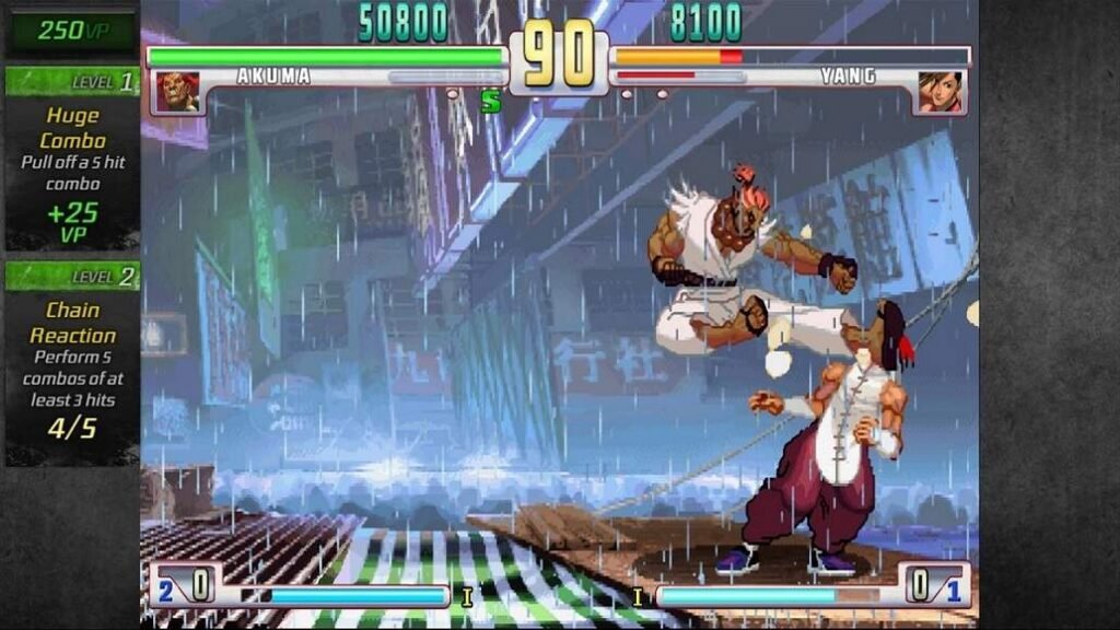 Street Fighter III 3rd Strike PC gameplay showcasing classic 2D fighting mechanics