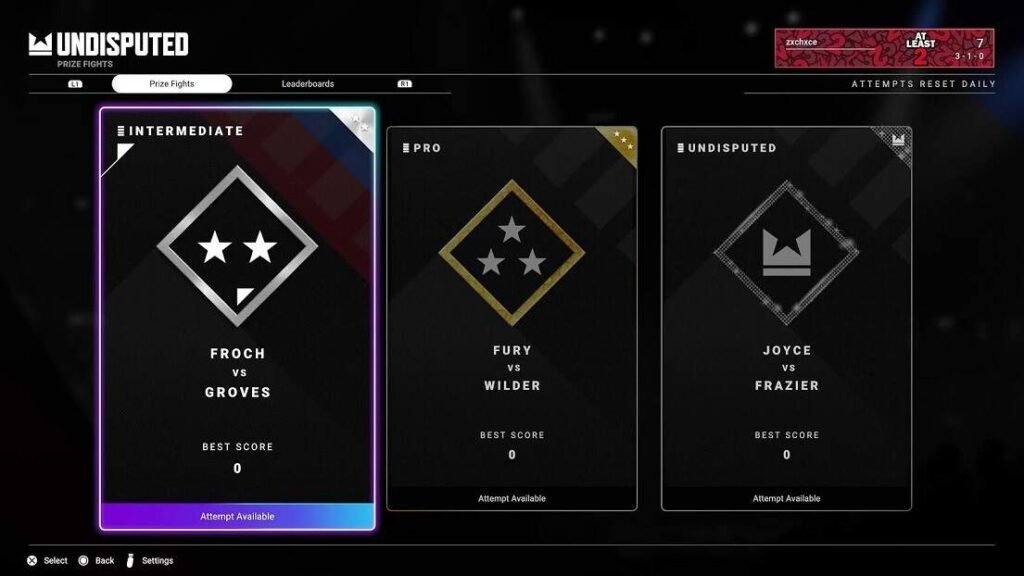 Undisputed Day One career mode gameplay on PC