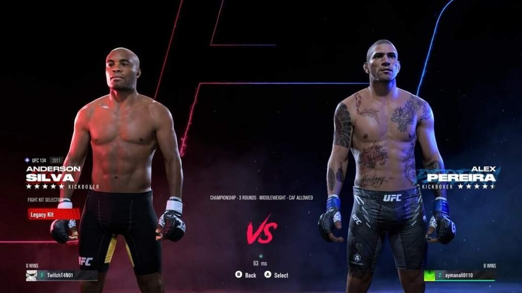 EA Sports UFC 5 fighters roster with licensed UFC athletes